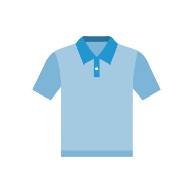 Polo gömlek simgesini, düz stil