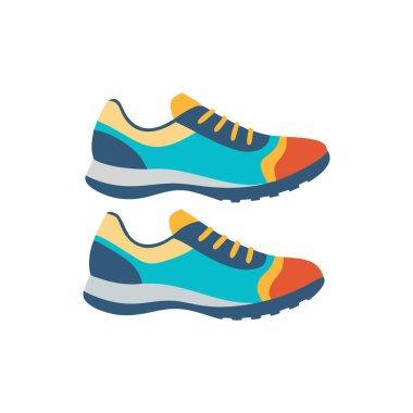 ayakkabılar düz biçim vektör ikonu tasarımı
