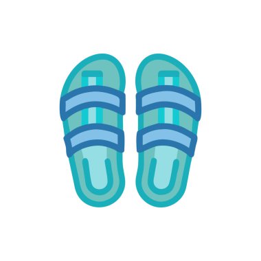 flip flop izole simgesi