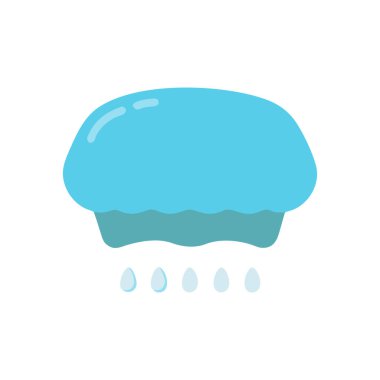 Bulut simgesi. düz tasarım