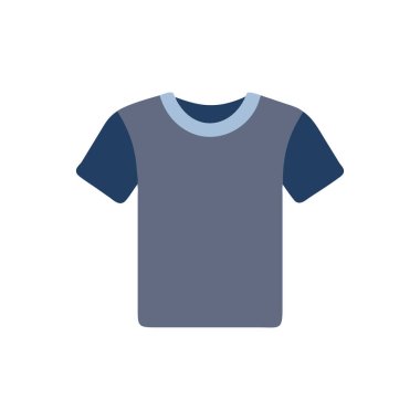 shirt düz renk vektörü simgesi