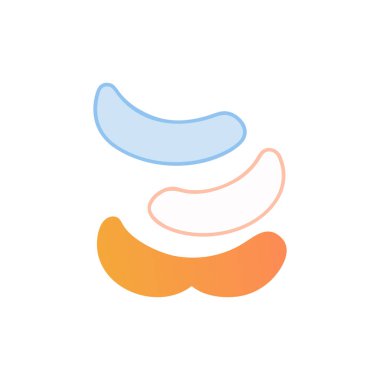 Beyaz arkaplan vektör çizimi üzerinde tatlı ve taze meyveler