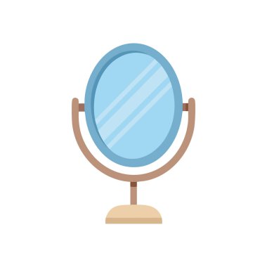 Ayna simgesi vektör illüstrasyonu