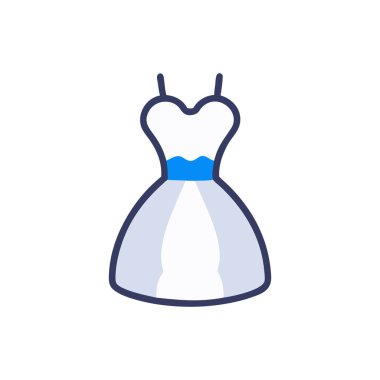 Vektör olarak elbise simgesi. logotype - doodle