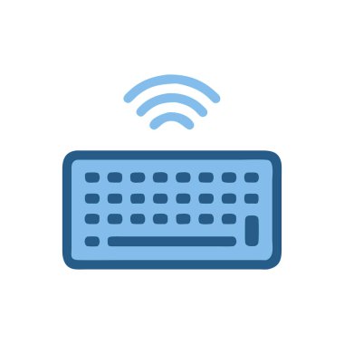 bilgisayar klavye vektör illüstrasyonu