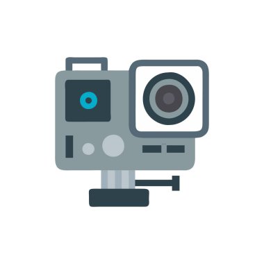 Şeffaf bir arkaplanda kamera vektör çizimi. Birinci kalite semboller. kavram ve grafik tasarımı için vektör çizgisi düz simgesi.