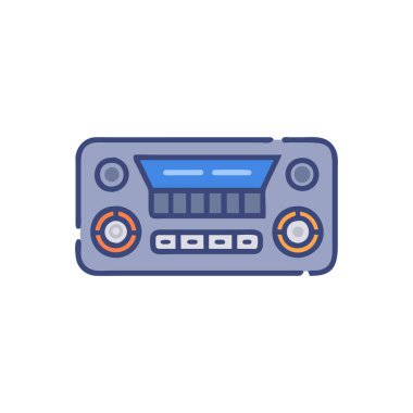 radyo oynatıcı vektör simgesi