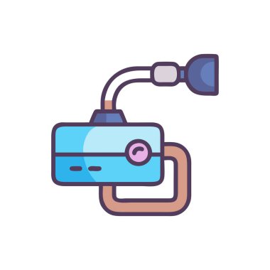 Bir kamera simgesinin vektör illüstrasyonu