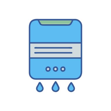 su damlaları ikon vektör illüstrasyon tasarımı