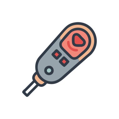 elektrikli tornavida düz çizgi simgesi