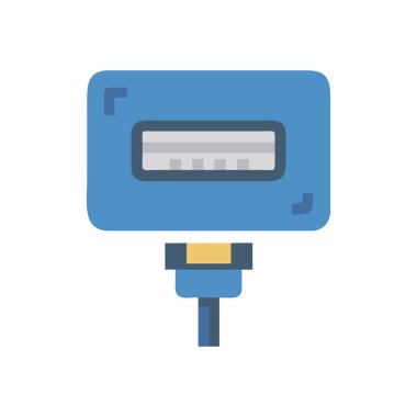 Modern elektrik simgesinin vektör illüstrasyonu