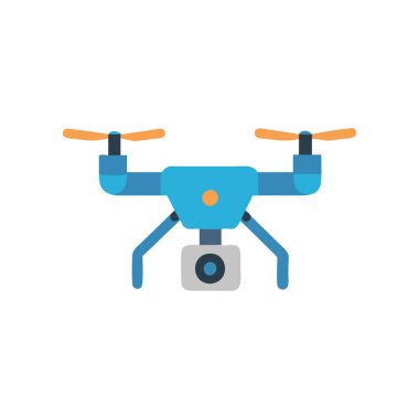 Video kamera vektör illüstrasyon tasarımı olan drone