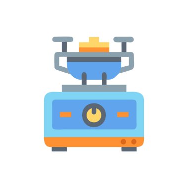 Mutfak vektörü düz simgesi