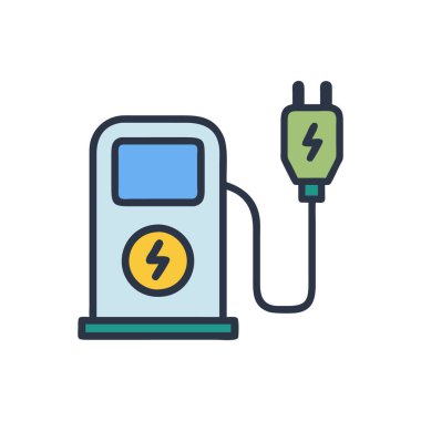 vektör içinde elektrik prizi simgesi. logotype