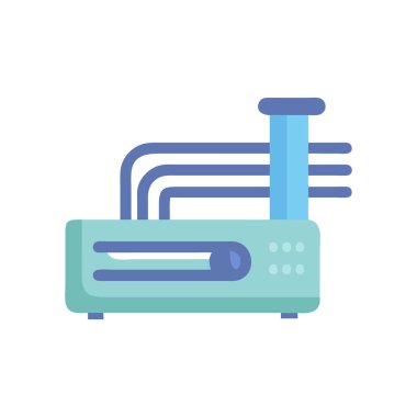 Isıtıcı. Web simgesi basit illüstrasyon