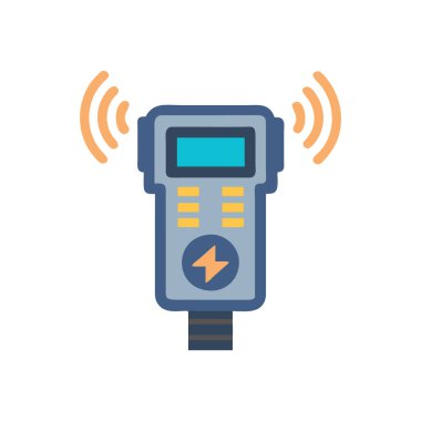 Wi-Fi sinyal ikon vektörlü akıllı telefon. Kablosuz sinyal işareti. kablosuz sinyal sembolü