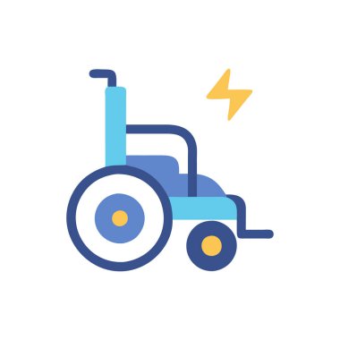 Elektrikli scooter ikonu. izole vektör illüstrasyonu