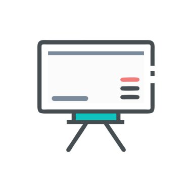 Dizüstü bilgisayar simgesi vektör çizimi