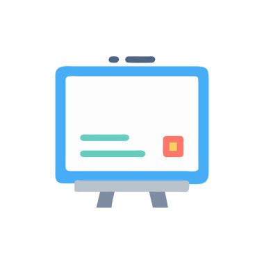 Bilgisayar simgesi vektörü. İnce çizgi işareti. izole edilmiş sınır sembolü çizimi