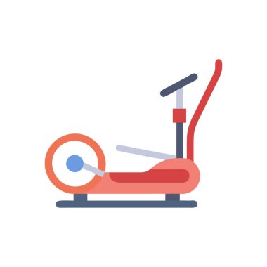 Beyaz arkaplanda spor makinesi çizimi