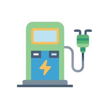 elektrik istasyonu vektör illüstrasyonu