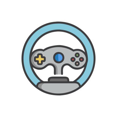 Direksiyon simgesi olan joystick