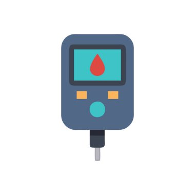 kan damlası vektör düz renk simgesi