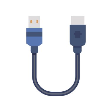 usb kablo simgesi vektör illüstrasyonu