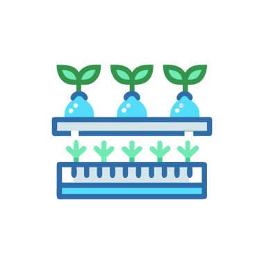 ot düz biçim simgesi, vektör illüstrasyon tasarımı