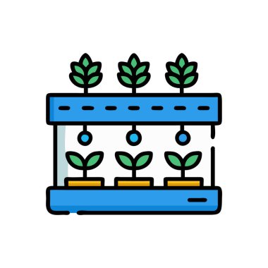 bitki simgesi, vektör illüstrasyonu, düz tasarım