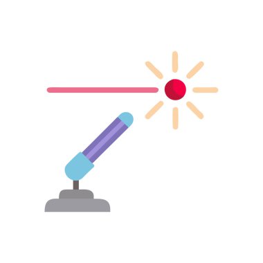 Güneş Enerjisi Düz Vektör Simgesi Tasarımı