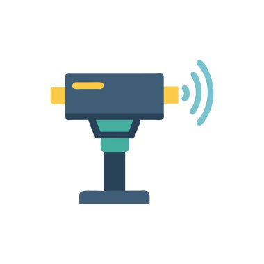 Uzaktan kumanda simgesi vektörü. izole edilmiş sınır sembolü çizimi