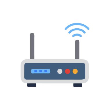 WIFI vektör düz renk simgesi