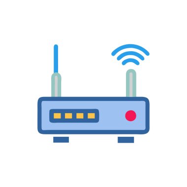 WIFI vektör düz renk simgesi