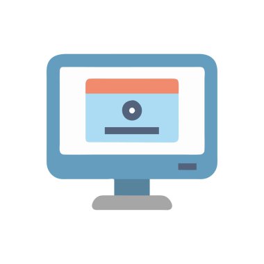 Şeffaf bir arkaplan üzerinde çevrimiçi eğitim vektör illüstrasyonu. Birinci kalite semboller. Grafik tasarımı için çizgi simgesi konsepti.