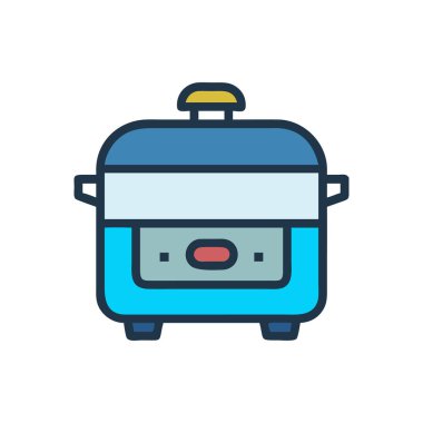 Düz dizayn edilmiş tost makinesi simgesi