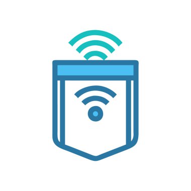 wifi simgesi vektör illüstrasyonu.