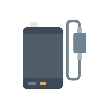 transparan şarj vektör simgesi