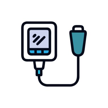 Kan bağışı ikonu vektörü. izole edilmiş sınır sembolü çizimi