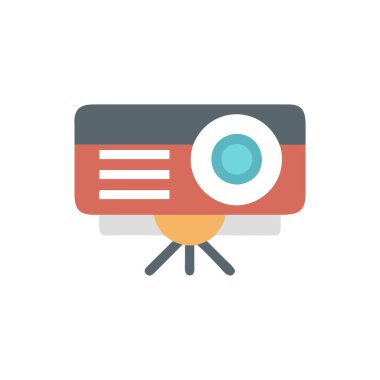 kamera düz vektör simgesi