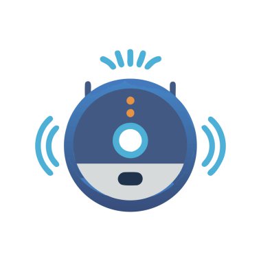 Konuşma baloncuğu olan robot izole edilmiş simge