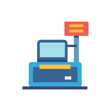 Bilgisayar vektör simgesi dizaynlı yazıcı