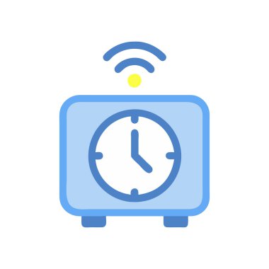 Alarm saati simgesi vektör çizimi tasarımı