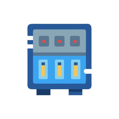 güç istasyonu simgesi vektör illüstrasyonu