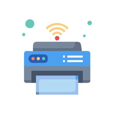 Bir yazıcı vektör resmi