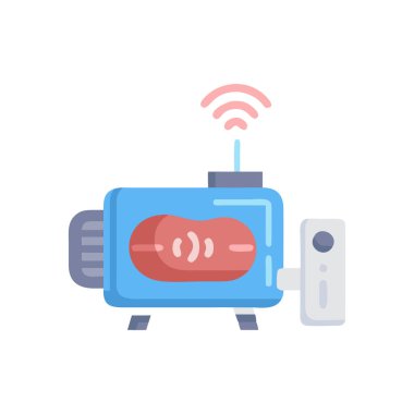 kablosuz yönlendirici akıllı saat düz biçim simgesi, vektör, tasarım