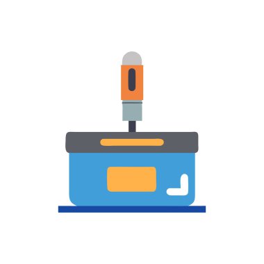 Dikiş Makinesinin Vektör İllüstrasyonu