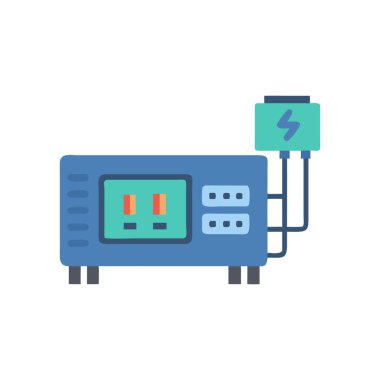 elektrikli araba vektör simgesi