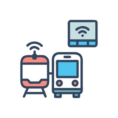 tren vektör simgesi. Beyaz arkaplanda izole edilmiş basit vektör illüstrasyonu.