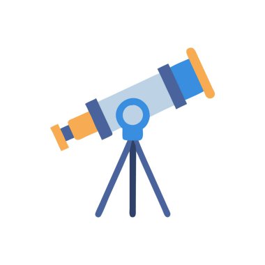 Astronomi düz vektör simgesi